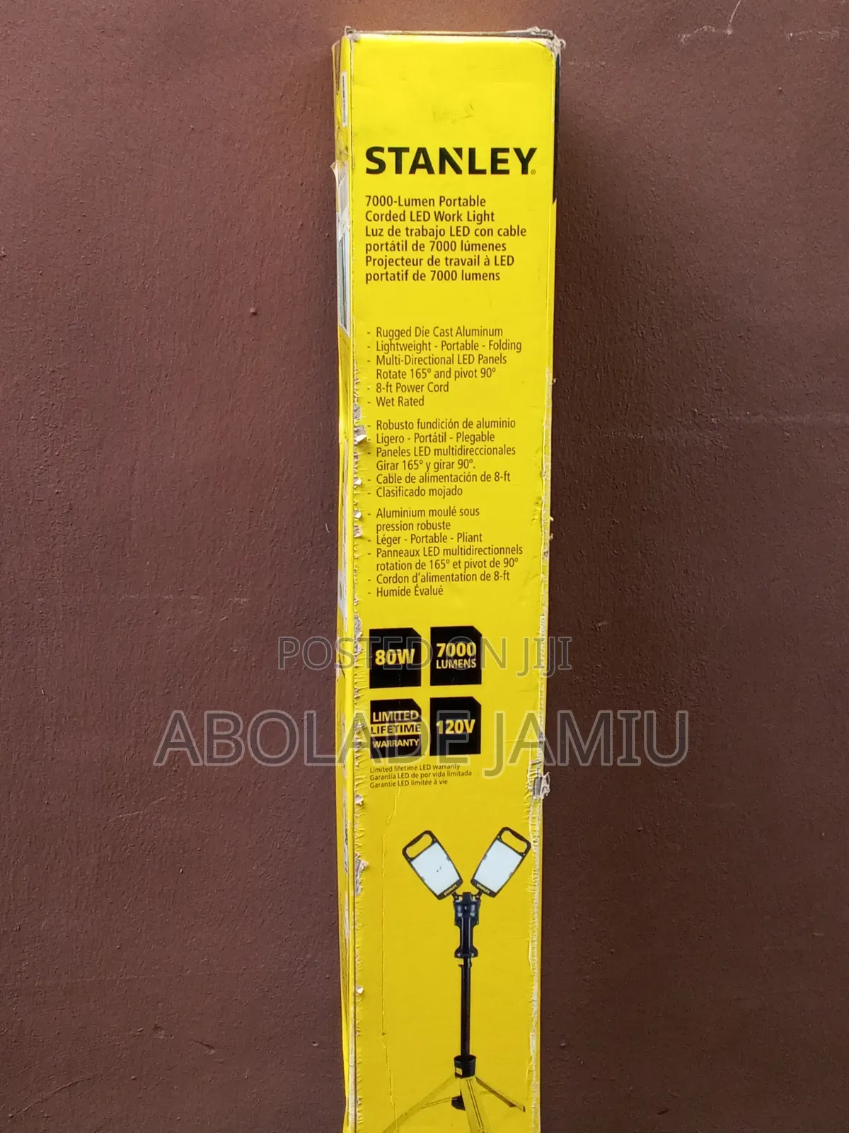 Stanley 7,000-Lumen Portable Corded LED Work Light