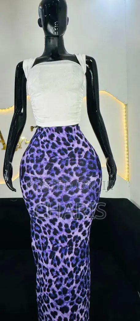 Pattern Maxi Skirt
