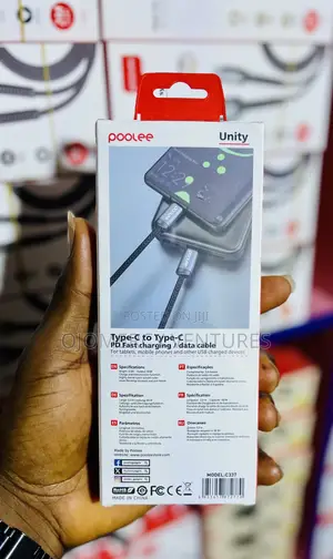 Poolee 3M 60W USB-C to USB-C Fast Charging and Sync Cable (Unity)