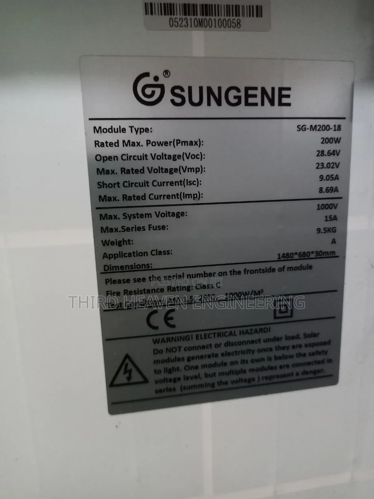 200W Solar Panel