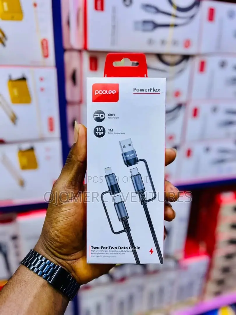 Poolee PowerFlex Multi-Connector Fast-Charging Data Cable