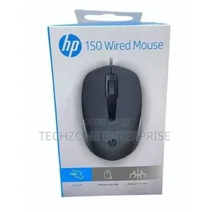 HP 150 Wired Mouse - Black (USB)