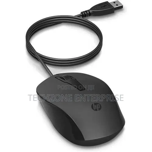 HP 150 Wired Mouse - Black (USB)