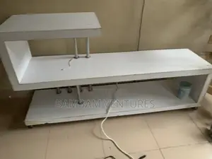 White TV Stand With Center Table