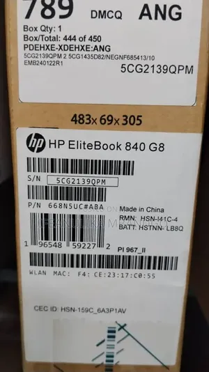 New Laptop HP EliteBook 840 G8 16GB Intel Core i7 SSD 512GB