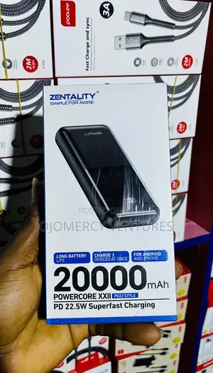 Zentality Powercore XXII 20000mAh Power Bank With 22.5W Superfast.