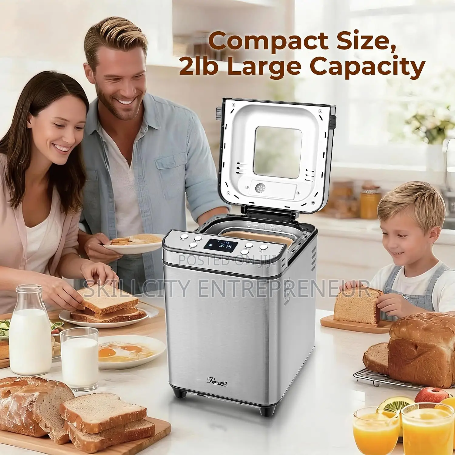 Sokany Bread Maker. SK-08146 - 700W Automatic Bread Machine