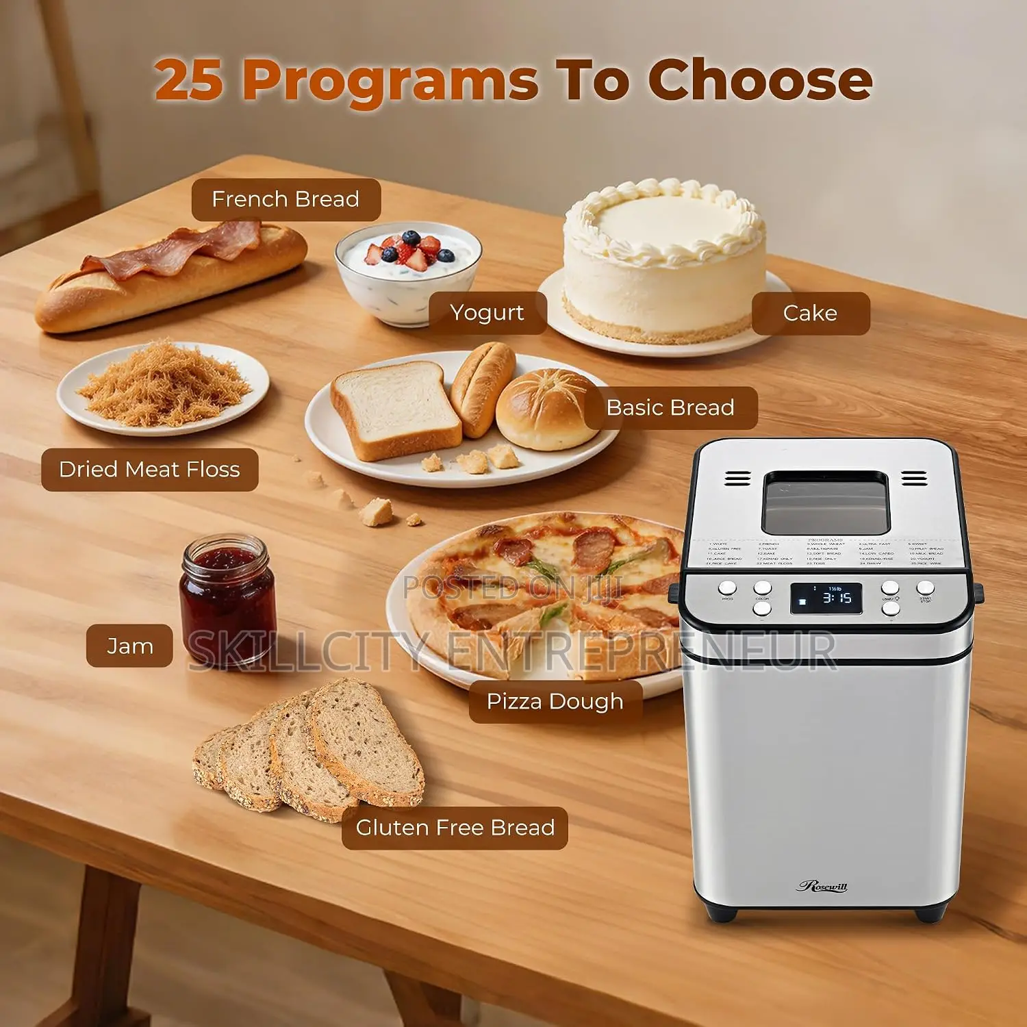 Sokany Bread Maker. SK-08146 - 700W Automatic Bread Machine