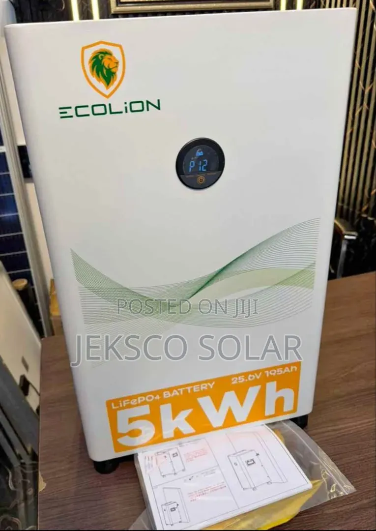 Ecolion 5kw, 24v Solar Lithium Battery