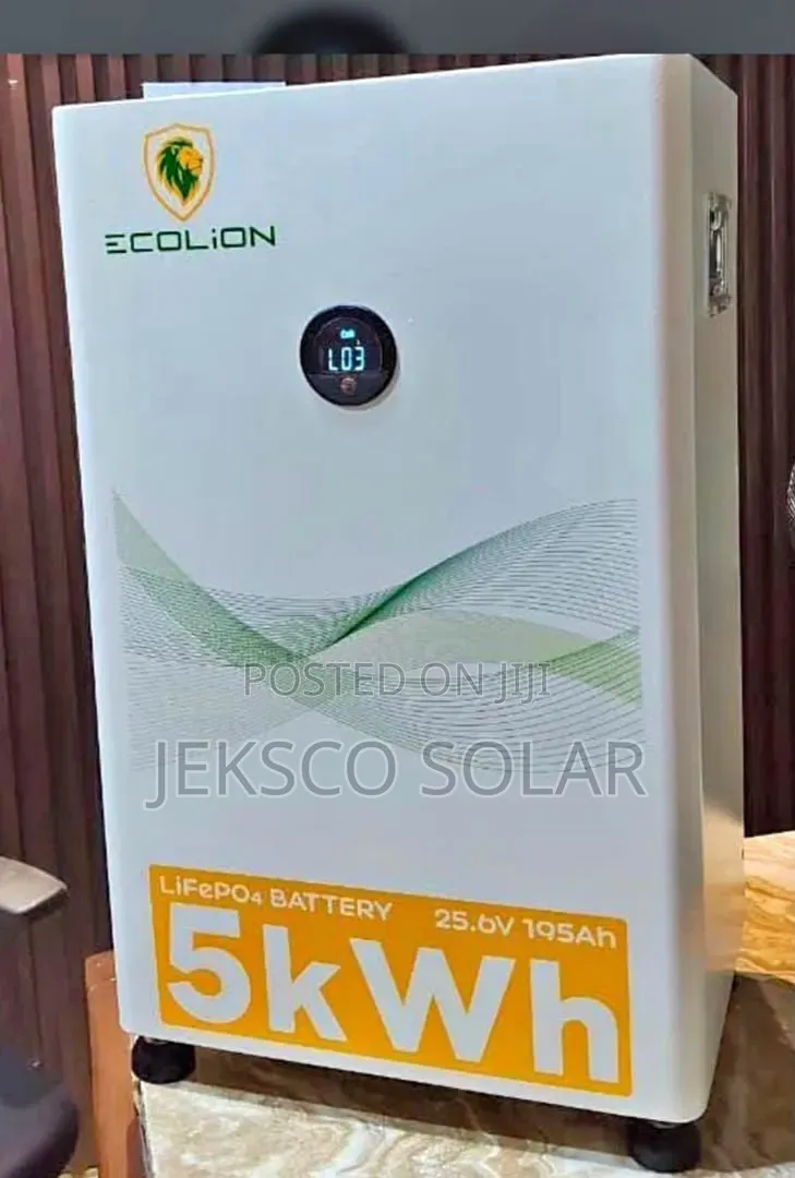Ecolion 5kw, 24v Solar Lithium Battery
