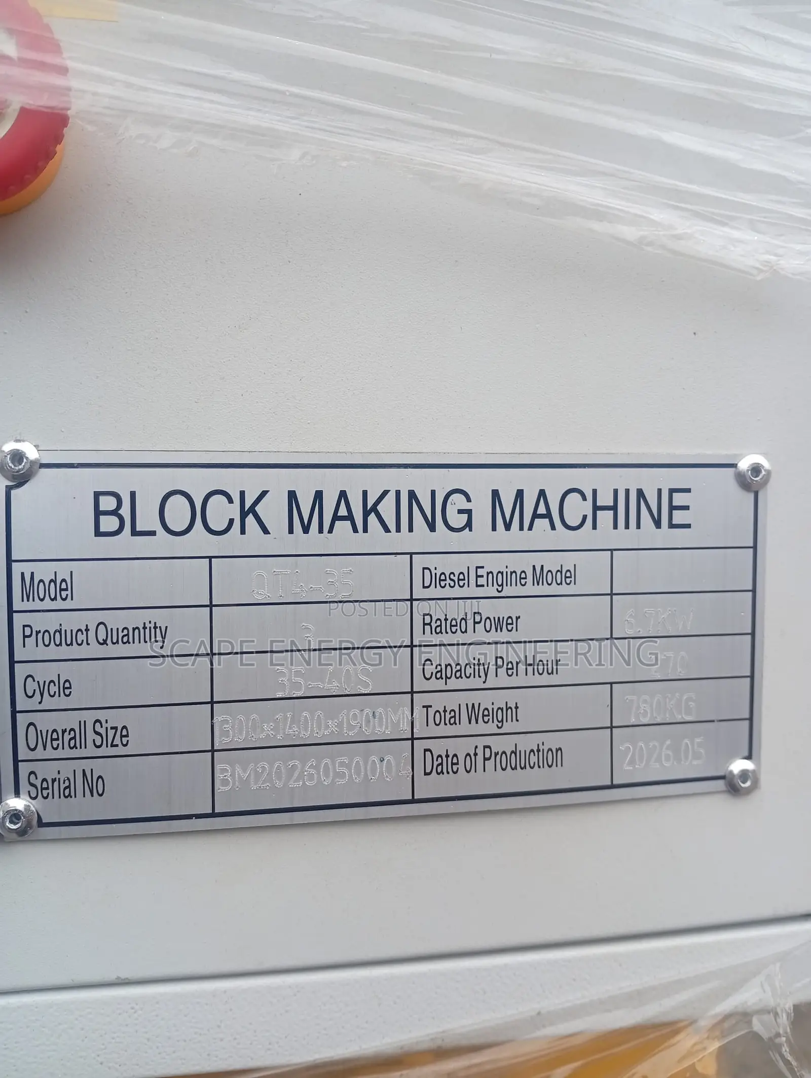 Hollow Concrete Paving Brick and Block Moulding Machine