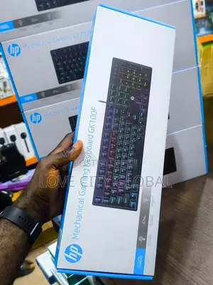 HP GK-100F Gaming Mechanical Keyboard 104-Key USB RGB for PC & Laptop