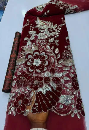 Velvet Hand Beaded Lace