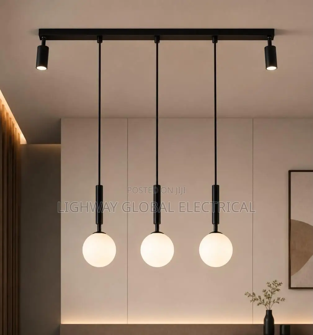 Dining Area Drop Chandelier With Double Track
