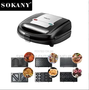 Sokany 6-in-1 Sandwich Maker