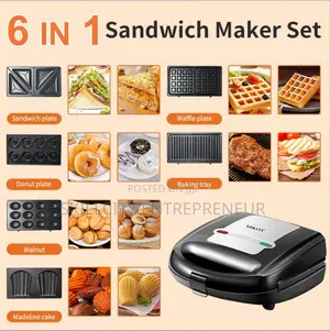 Sokany 6-in-1 Sandwich Maker