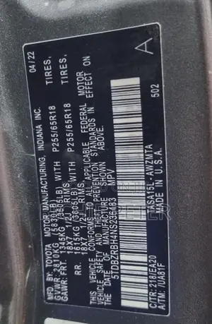 Toyota Highlander XLE 2022 Gray