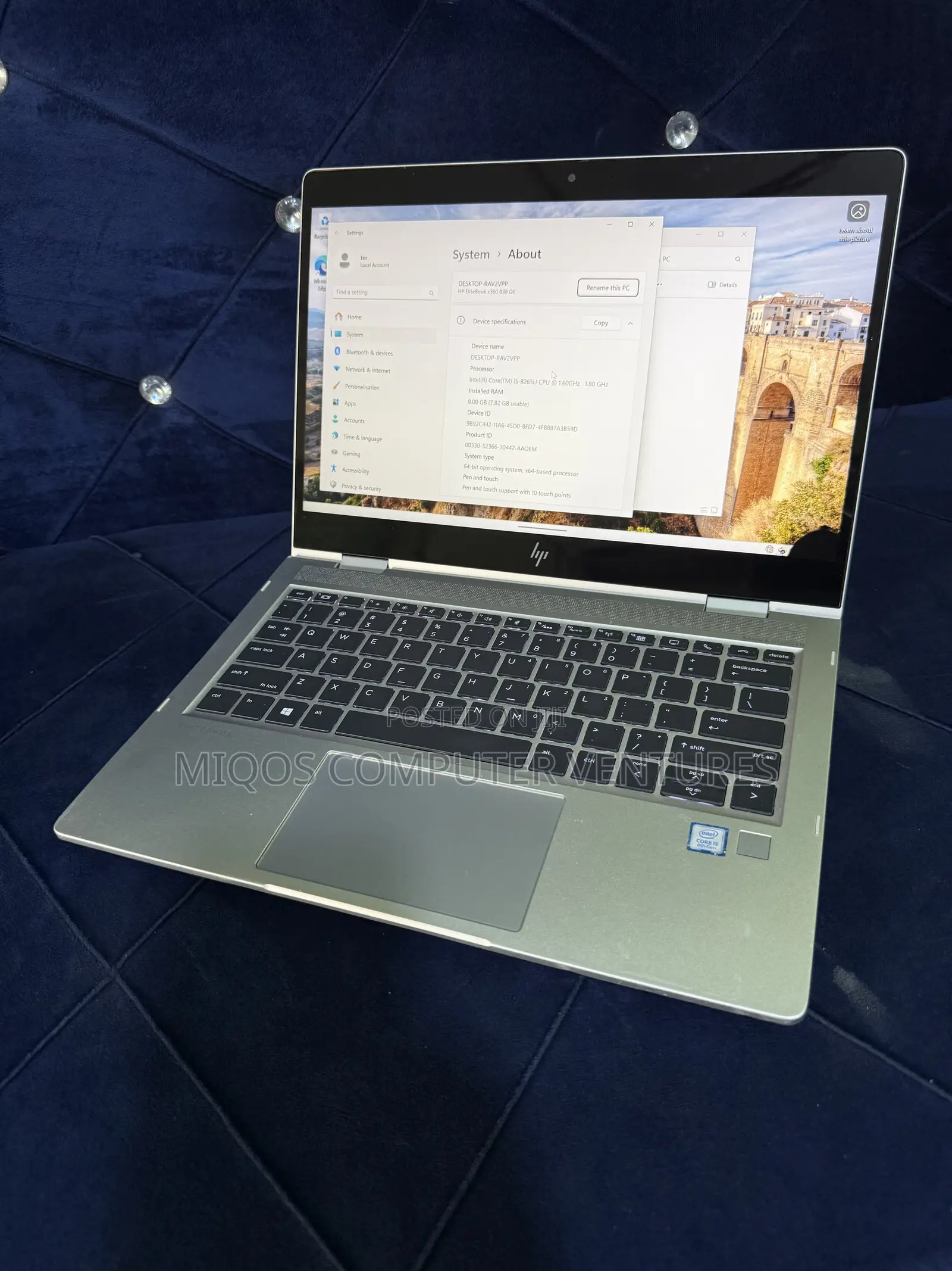 Laptop HP EliteBook x360 830 G6 8GB Intel Core i5 SSD 128GB