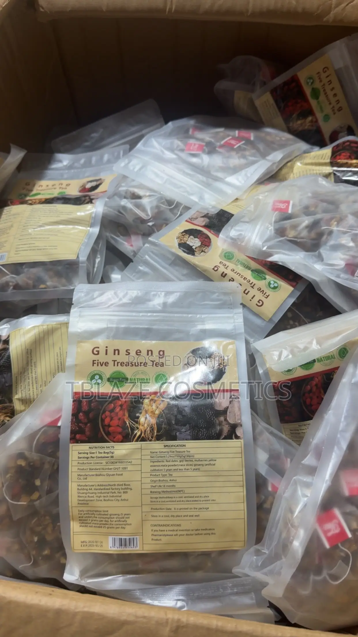 Ginseng Five Treasure Tea