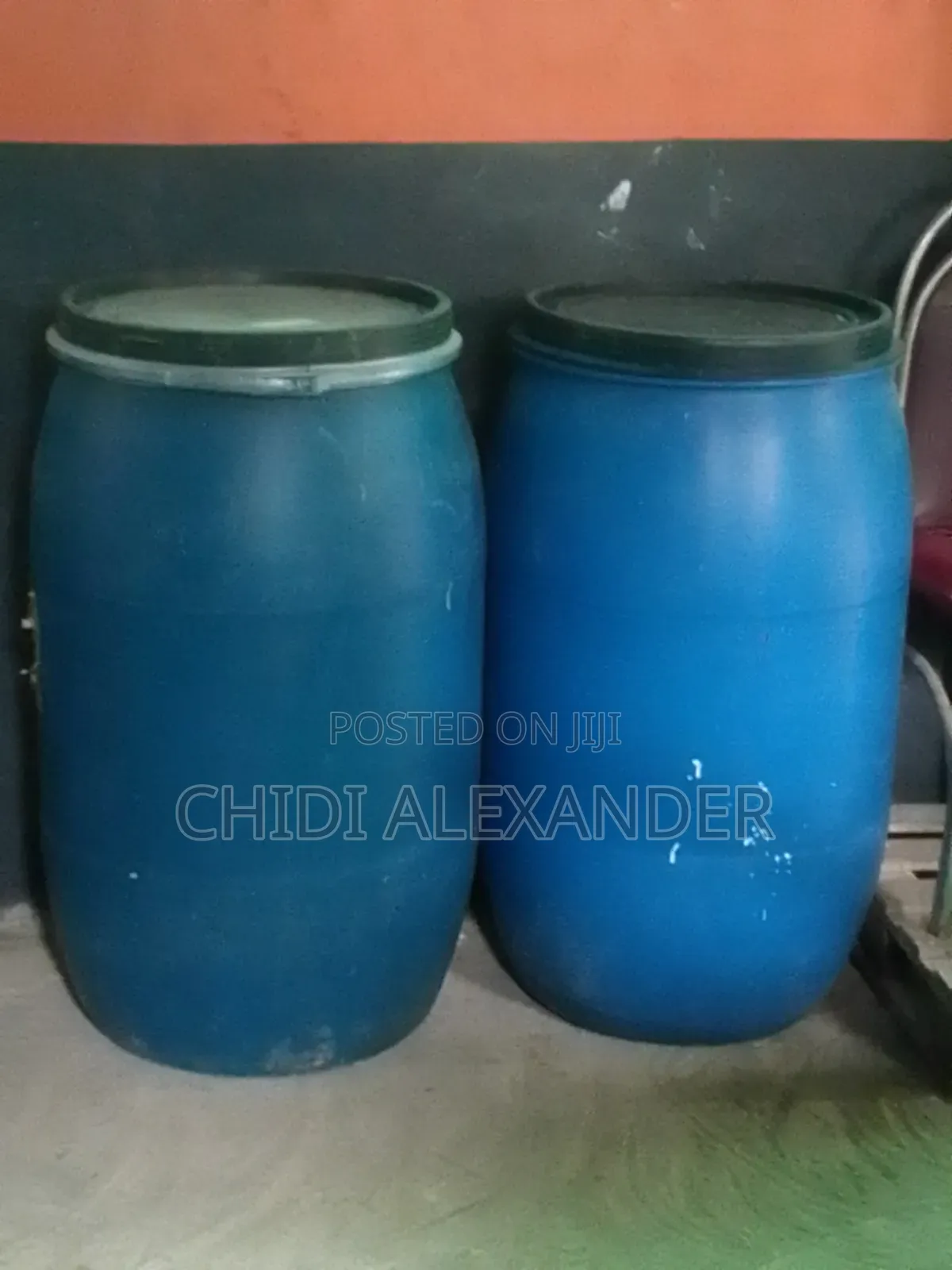 225kg Plastic Drums With Metal Ring Available
