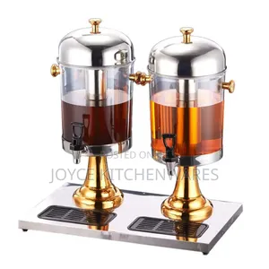 Double Stainless Steel Juice Dispenser Set
