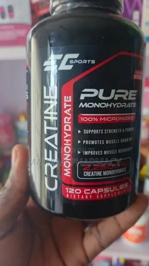 Ec Sports Pure Creatine Monohydrate 2,250mg - 120 Capsules