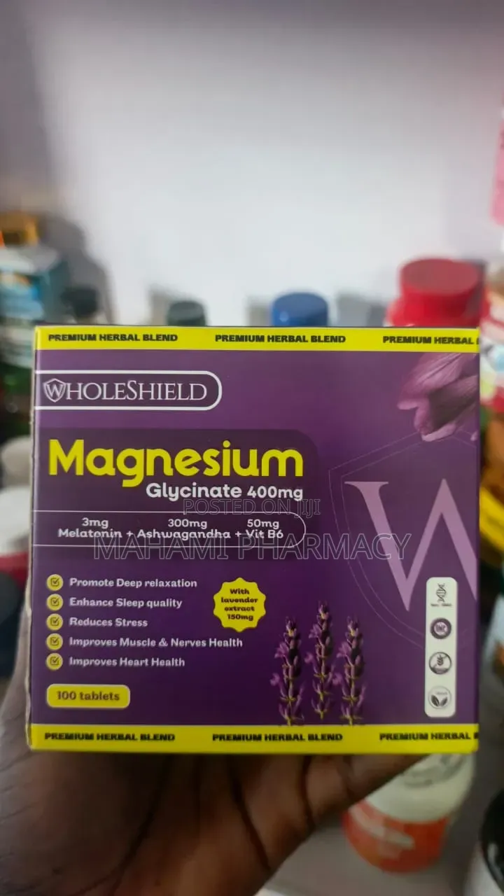 Wholeshield Magnesium Glycinate 400mg - 100 Tablets