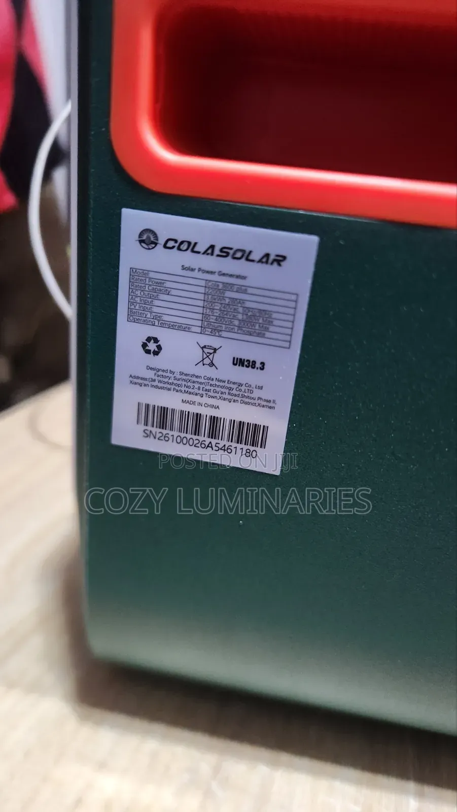 Cola 3.6kw Plus Solar Generator
