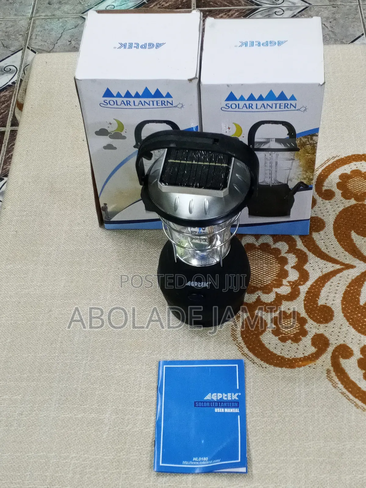 AGPTEK SOLAR LANTERN With Solar Panel