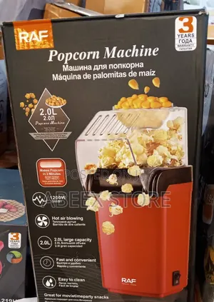RAF Popcorn Machine 2.0L - Hot Air Popcorn Maker