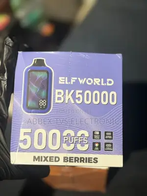 ELFWORLD VAPE,50000 PUFFS(consistent Flavors.)