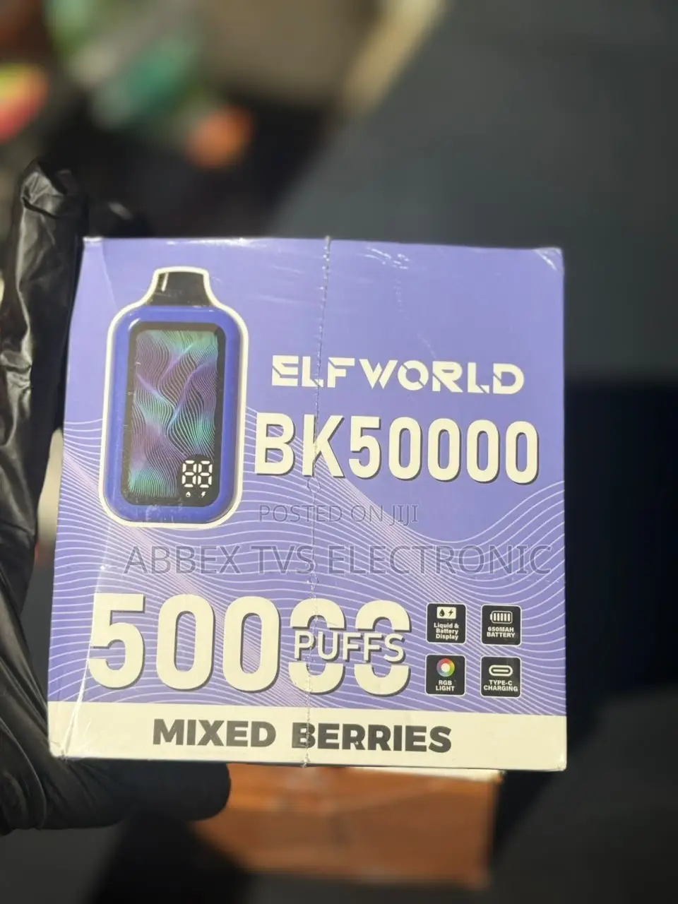 ELFWORLD VAPE,50000 PUFFS(consistent Flavors.)