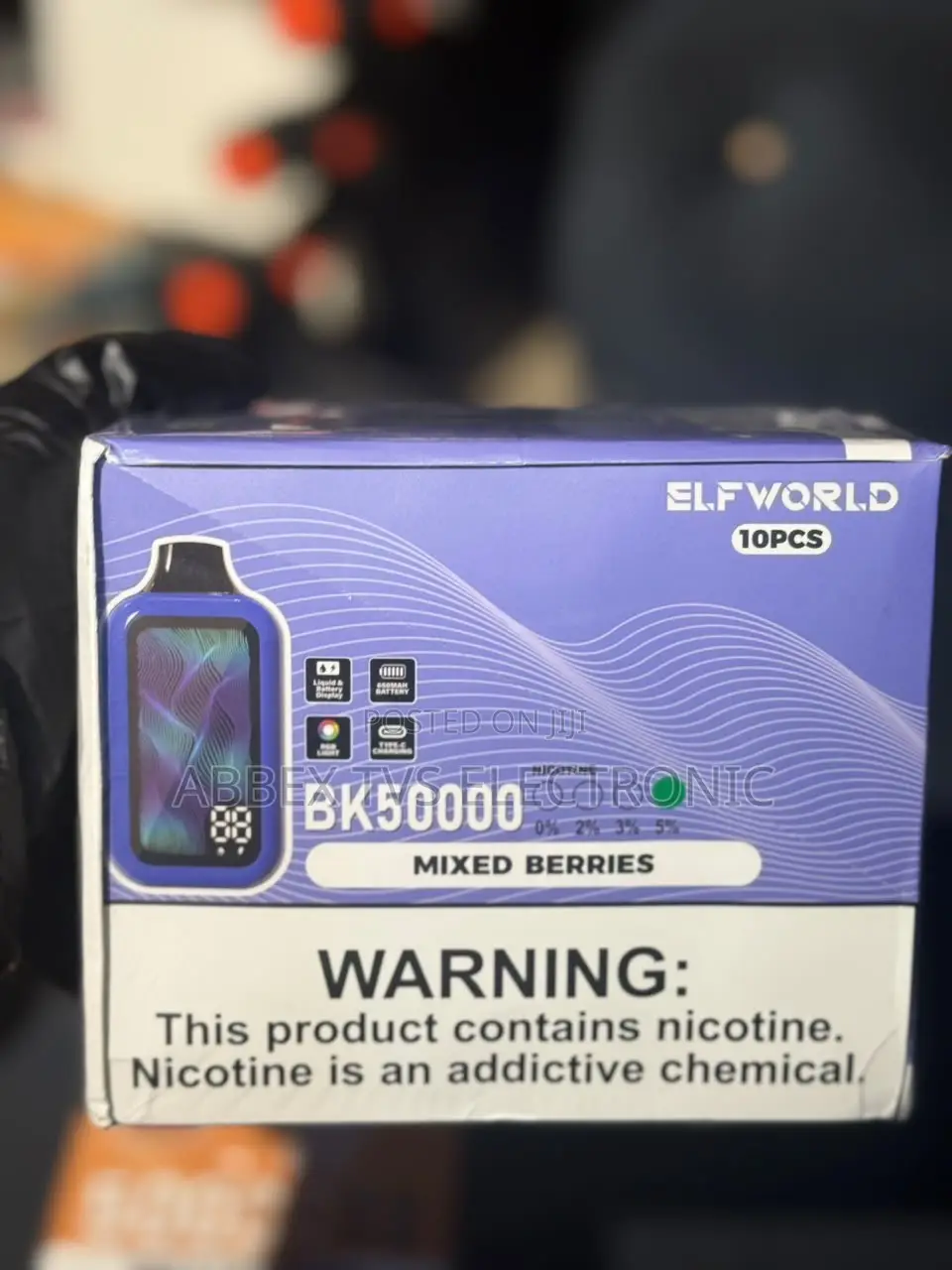 ELFWORLD VAPE,50000 PUFFS(consistent Flavors.)