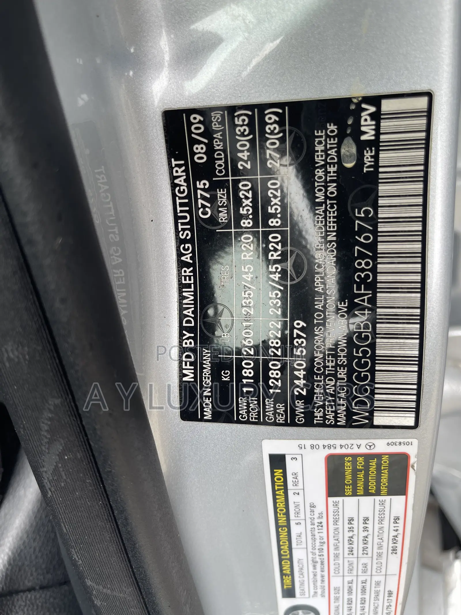 Mercedes-Benz GLK-Class 350 4MATIC 2010 Silver