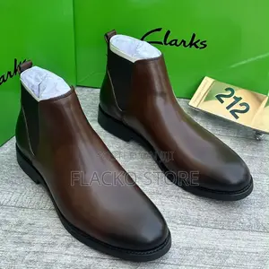 High Quality Premium New Clarks Leather Chelsea Boots