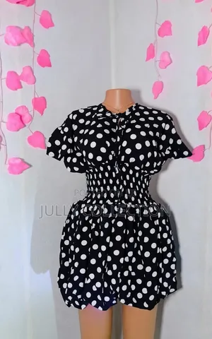 Women's Blue Polka Dot Romper -All Sizes