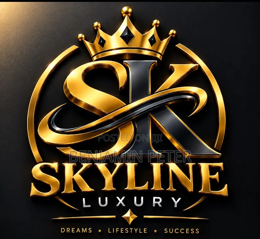 LUXURY Gold 3D Logo for Lounge, Bar, Hotel & Business | Same Day