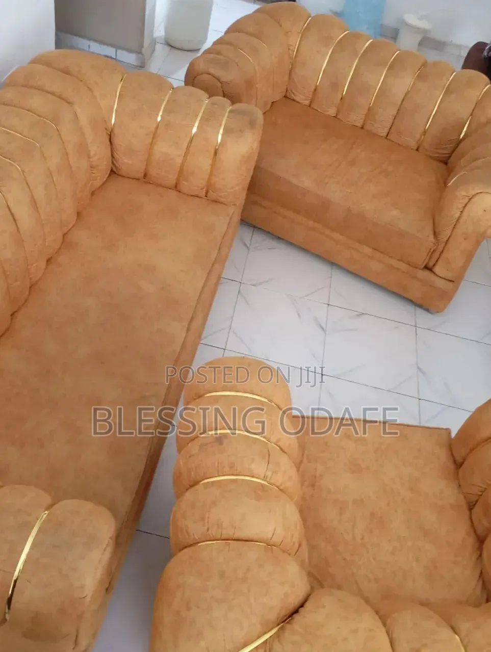 Mustard Gold Sofa Set