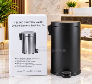 20L Black Pedal Waste Bin | Stylish & Durable
Design.