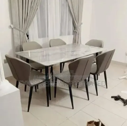 6seater Marble Top