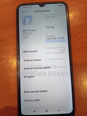 Xiaomi Redmi 10A 128 GB Black