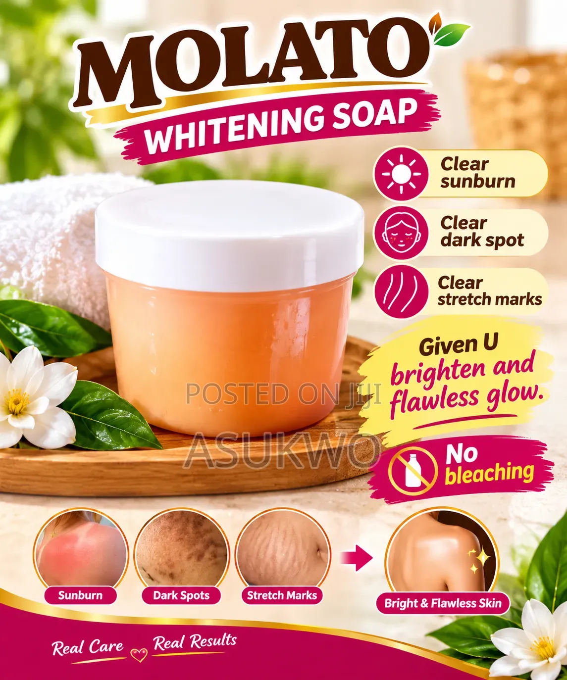 7days MOLATO Whitening Soap Very Effective Given U That Young Look