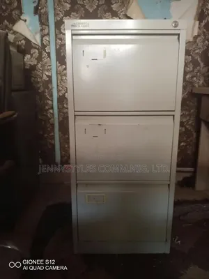 3-Drawer Metal Filing Cabinet for Sale