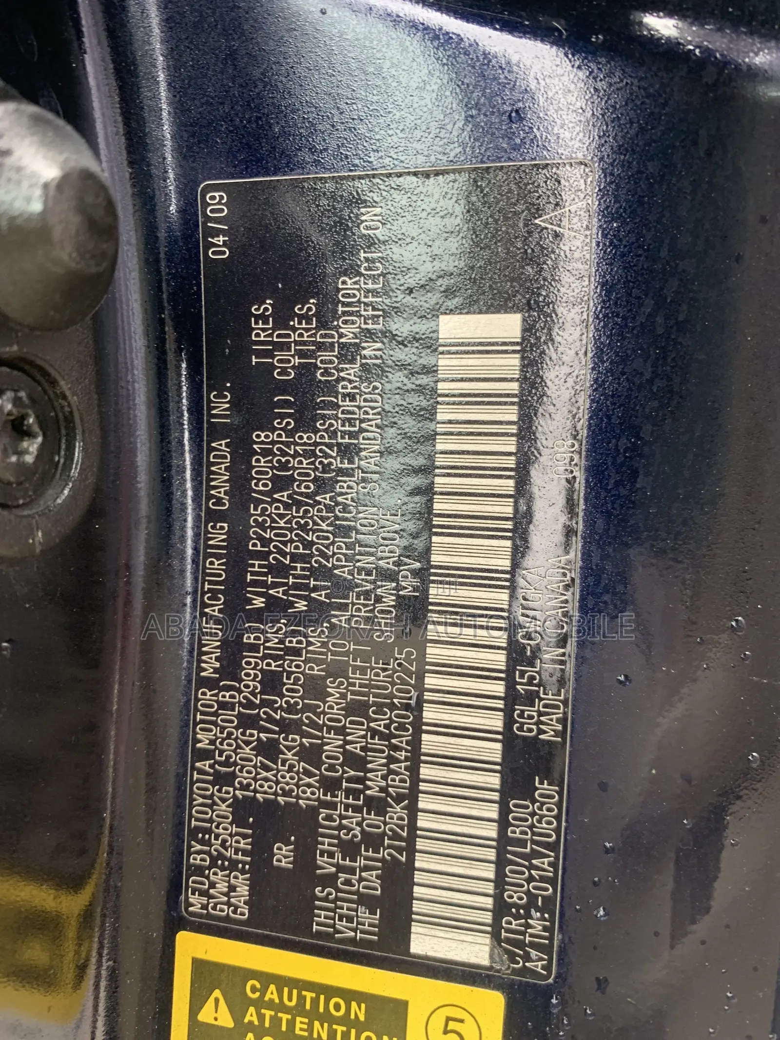 Lexus RX 2010 Blue