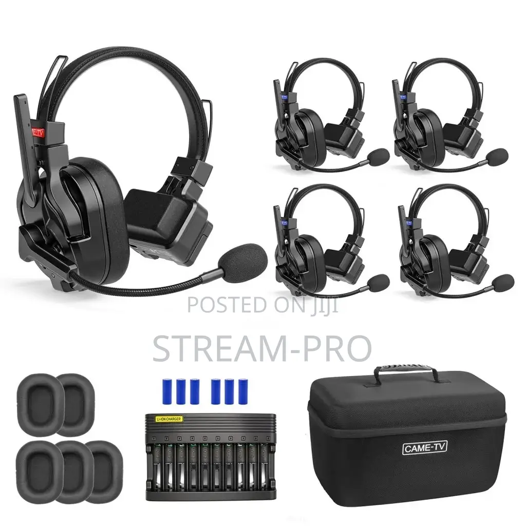 CAME-TV KUMINIK8 PRO Full-Duplex Wireless Intercom Headset - 5 Pack