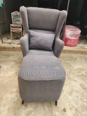 Upholstery Padded Single Seater Sofa With Leg Rest.