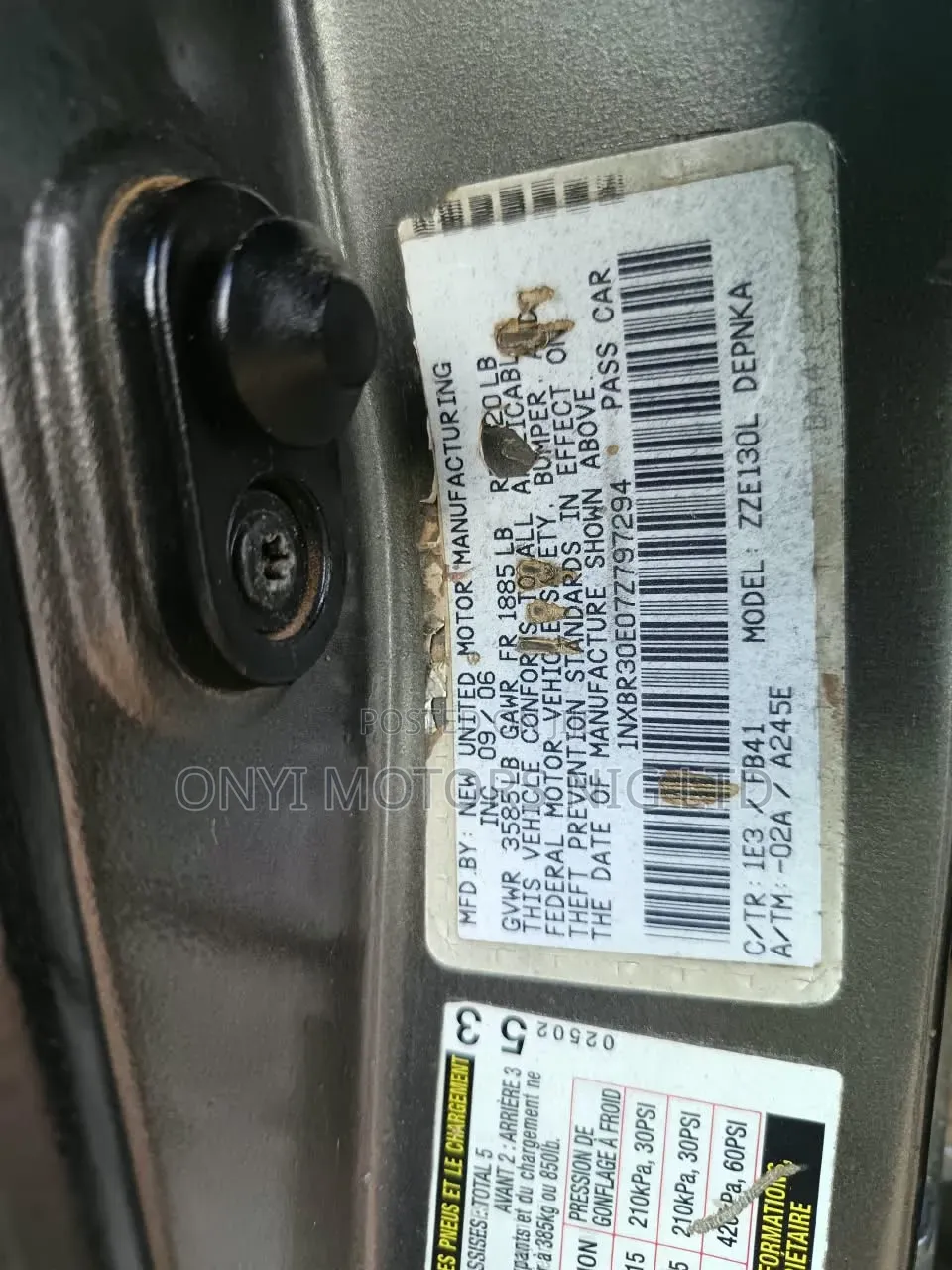 Toyota Corolla 2006 Gray