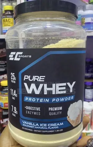 Ec Sports Pure Whey Protein Powder Vanilla 1.95lbs