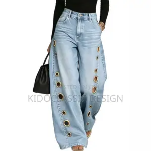 Women’s Sky Blue Ring Jeans