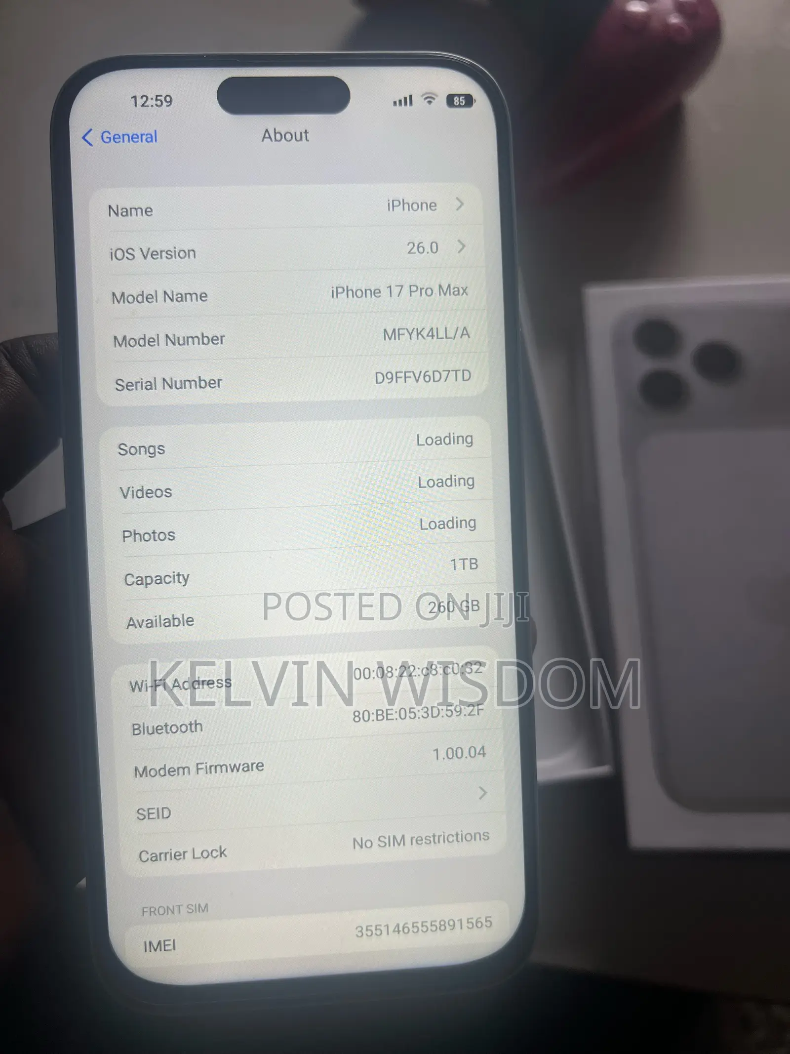 Apple iPhone 17 Pro Max 1 TB Silver
